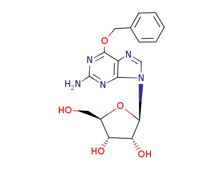 Molecular Structure of 4552-61-8 (O6-Benzyl Guanosine)