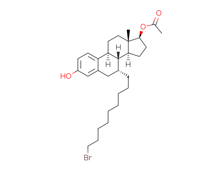 875573-66-3,(7a,17b)-7-(9-Bromononyl)-estra-1,3,5(10)-triene-3,17-diol 17-acetate,(7a,17b)-7-(9-Bromononyl)-estra-1,3,5(10)-triene-3,17-diol 17-acetate