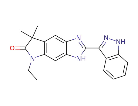 5-ethyl-2-(1H-indazol-3-yl)-7,7-dimethyl-5,7-dihydro-3H-imidazo[4,5-f]indol-6-one
