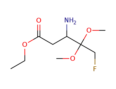ethyl 3-amino-5-fluoro-4,4-dimethoxypentanoate