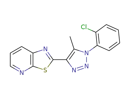 4-(thiazolo[5,4-b]pyridine-2-yl)-1-(2-chlorophenyl)-5-methyl-1H-[1,2,3]triazole