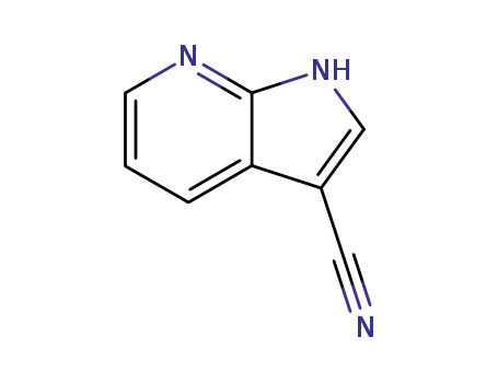 Molecular Structure of 4414-89-5 (1H-Pyrrolo[2,3-b]pyridine-3-carbonitrile)