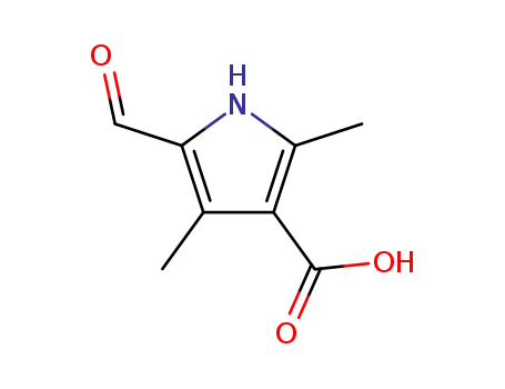 Molecular Structure of 253870-02-9 (5-Formyl-2,4-dimethyl-1H-pyrrole-3-carboxylic acid)