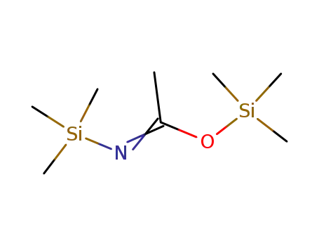 Molecular Structure of 10416-59-8 (N,O-Bis(trimethylsilyl)acetamide)