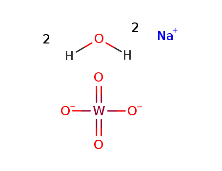 Molecular Structure of 10213-10-2 (Sodium tungstate dihydrate)