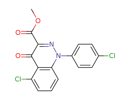 methyl 1-(4'-chlorophenyl)-5-chloro-1,4-dihydro-4-oxo-cinnoline-3-carboxylate