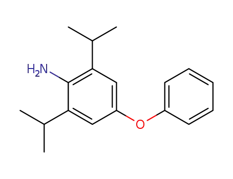 Molecular Structure of 80058-85-1 (4-Phenoxy-2,6-Diisopropyl Aniline)