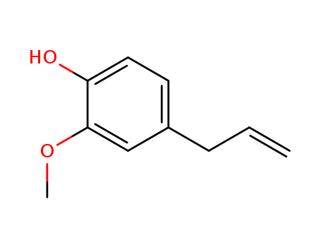 97-53-0,Eugenol,Synthetic eugenol;Phenol, 2-methoxy-4- (2-propenyl)-;EPA Pesticide Chemical Code 102701;Allylguaiacol;p-Allylguaiacol;2-Metoksy-4-allilofenol [Polish];Caryophyllic acid;2-Methoxy-4-(3-propenyl)phenol;Eugenic acid;1-Hydroxy-2-methoxy-4-allylbenzene;1-Hydroxy-2-methoxy-4-propenylbenzene;Engenol;2-Methoxy-4-(2-propenyl)phenol;FEMA No. 2467;2-Methoxy-4-prop-2-enylphenol;Phenol,2-methoxy-4-(2-propenyl)-;FEMA Number 2467;4-Allylcatechol 2-methyl ether;Eugenol (natural);4-06-00-06337 (Beilstein Handbook Reference);4-allyl-2-methoxyphenol;2-Hydroxy-5-allylanisole;Phenol, 2-methoxy-4-(2-propenyl)-;2-Methoxy-4-(2-propen-1-yl)phenol;