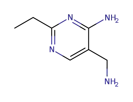 Molecular Structure of 1886-36-8 (5-(AMinoMethyl)-2-ethylpyriMidin-4-aMine)