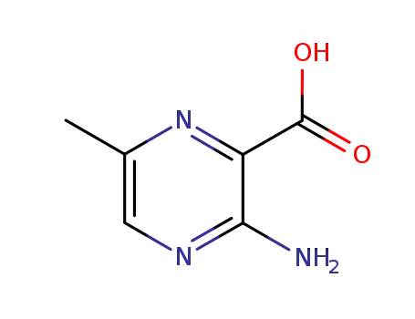 Molecular Structure of 4896-36-0 (Pyrazinecarboxylic  acid,  3-amino-6-methyl-  (7CI,8CI,9CI))