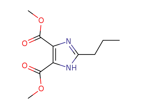 Molecular Structure of 124750-59-0 (2-Propyl-1H-imidazole-4,5-dicarboxylic acid dimethyl ester)