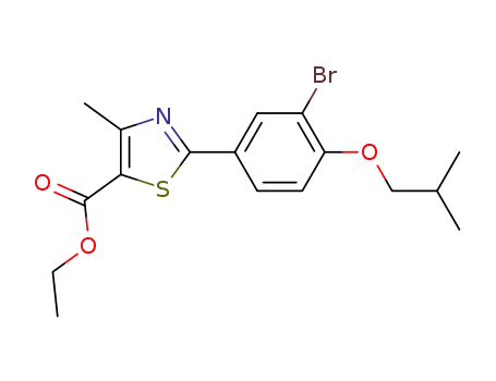 2-(3-bromo-4-isobutoxyphenyl)-4-methylthiazole-5-carboxylic acid ethyl ester