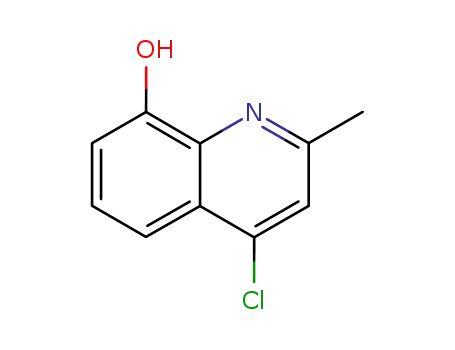 Molecular Structure of 28507-46-2 (4-CHLORO-2-METHYLQUINOLIN-8-OL)