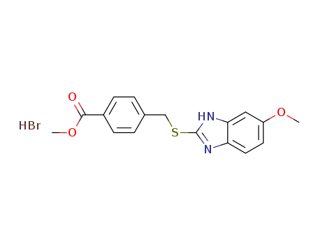 4-(6-Methoxy-1H-benzoimidazol-2-ylsulfanylmethyl)-benzoic Acid Methyl Ester Hydrobromide