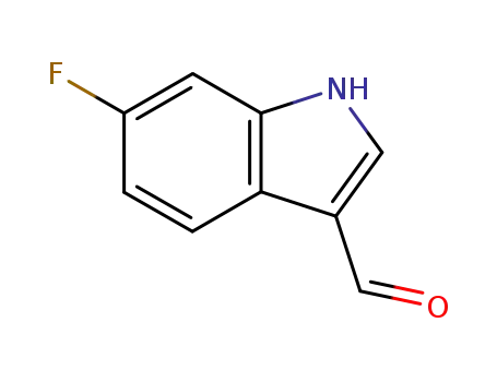 Molecular Structure of 2795-41-7 (6-FLUOROINDOLE-3-CARBOXALDEHYDE)