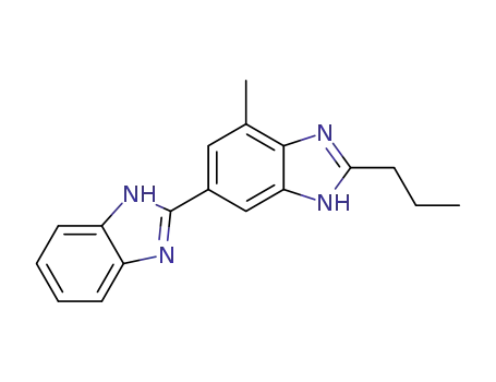 Molecular Structure of 884330-09-0 (7'-Methyl-2'-propyl-1H,3'H-2,5'-bibenzo[d]iMidazole)