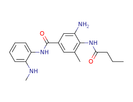Benzamide,  3-amino-5-methyl-N-[2-(methylamino)phenyl]-4-[(1-oxobutyl)amino]-