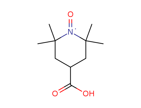 37149-18-1,4-CARBOXY-2,2,6,6-TETRAMETHYLPIPERIDINE 1-OXYL,4-Carboxy-2,2,6,6-tetramethyl-1-piperidinyloxy;4-Carboxy-2,2,6,6-tetramethylpiperidine-1-oxyl; 4-Carboxy-2,2,6,6-tetramethylpiperidinyloxy;4-Carboxy-TEMPO; 4-Carboxyl-2,2,6,6-tetramethylpiperidin-1-oxyl;4-Carboxytetramethyl-1-piperidinyloxyl; Tempacid; Tempcarboxylate