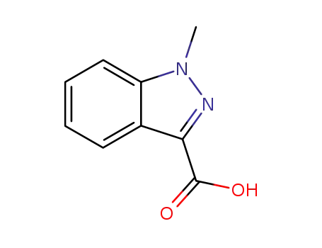 Molecular Structure of 50890-83-0 (1-Methylindazole-3-carboxylic acid)