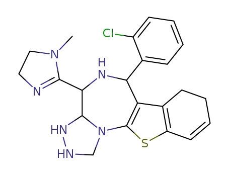 4-[1-Methyl-2-imidazolin-2-yl]-6-(2-chlorophenyl)-2,3,4,5-tetrahydro-8H-[1]benzothieno[3,2-f][1,2,4]triazolo [4,3-a][1,4]diazepine
