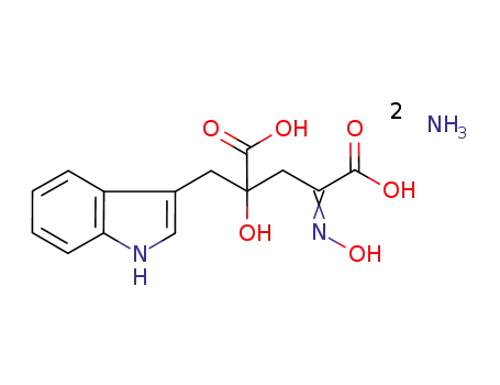 4-hydroxy-4-(3-indolylmethyl)-2-hydroxyiminoglutaric acid di-ammonium salt