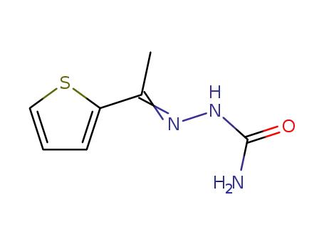 Molecular Structure of 3771-70-8 ((1-thiophen-2-ylethylideneamino)urea)