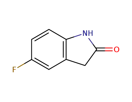 Molecular Structure of 56341-41-4 (5-Fluoro-2-oxindole)