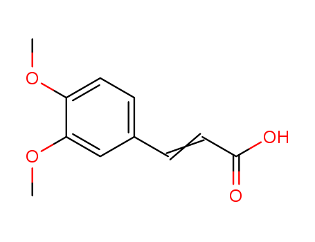 2316-26-9,3,4-Dimethoxycinnamic acid,3,4-Dimethoxyphenyl-2-propenoic acid;2-Propenoic acid, 3-(3,4-dimethoxyphenyl)-;Cinnamic acid, 3,4-dimethoxy-;2-Propenoic acid, 3- (3,4-dimethoxyphenyl)-;3-(3,4-Dimethoxyphenyl)propenoic acid;Caffeic acid dimethyl ether;Cinnamic acid, 3,4-dimethoxy- (8CI);