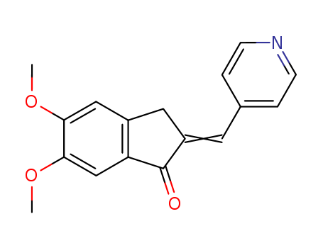 4803-74-1,5,6-Dimethoxy-2-(pyridine-4-yl)methylene-indan-1-one,1-Indanone,5,6-dimethoxy-2-(4-pyridylmethylene)- (7CI,8CI);