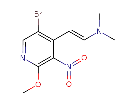 (E)-2-(5-bromo-2-methoxy-3-nitropyridin-4-yl)-N,N-dimethylethylene-1-amine