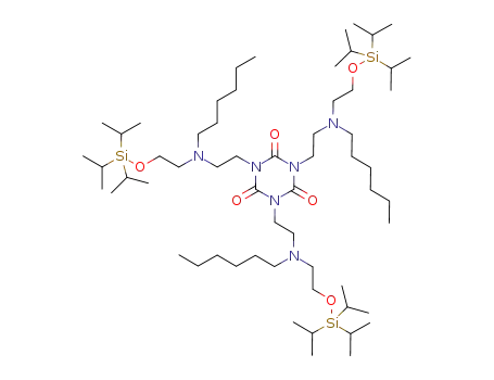 1,3,5-tris{2-[hexyl-(2-triisopropylsilyloxyethyl)amino]ethyl}-1,3,5-triazine-2,4,6-trione