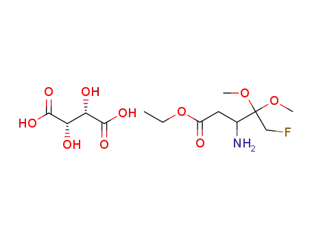 1-ethoxy-5-fluoro-4,4-dimethoxy-1-oxopentan-3-aminium tartarate