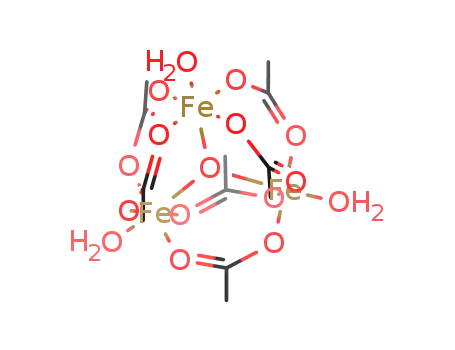 μ3-oxo-hexa(acetato)tri(aqua)iron(II)diiron(III)