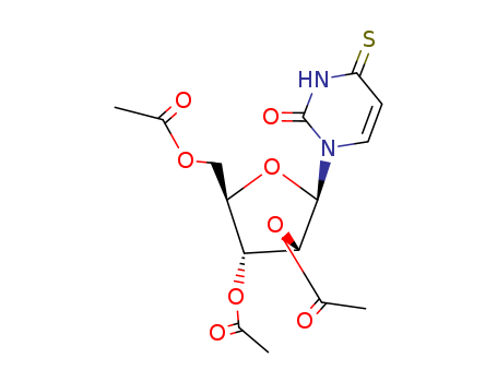 2(1H)-Pyrimidinone,3,4-dihydro-4-thioxo-1-(2,3,5-tri-O-acetyl-b-D-arabinofuranosyl)- cas  25130-27-2