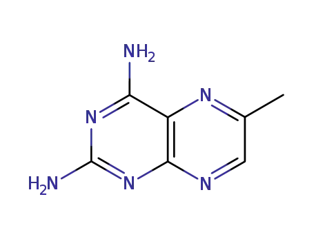 Molecular Structure of 708-74-7 (2,4-Pteridinediamine,6-methyl-)