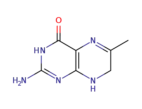 Molecular Structure of 17377-13-8 (4(1H)-Pteridinone,2-amino-7,8-dihydro-6-methyl-(9CI))