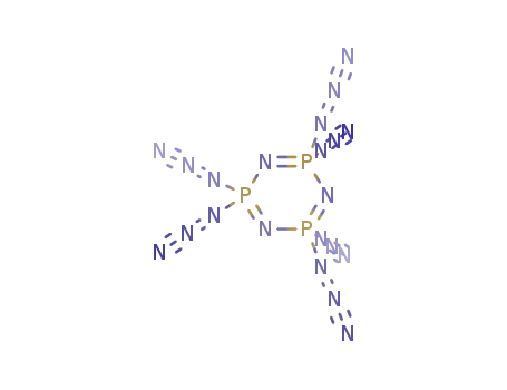 Molecular Structure of 22295-99-4 (2l5,4l5,6l5-1,3,5,2,4,6-Triazatriphosphorine, 2,2,4,4,6,6-hexaazido-)