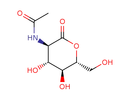 Molecular Structure of 19026-22-3 (2-acetamido-2-deoxy-D-glucono-.delta.-lactone)