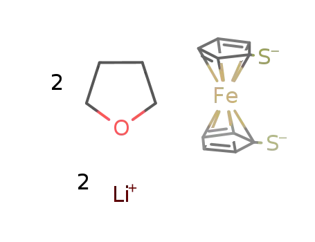 dilithium ferrocene dithiolate * 2 tetrahydrofuran