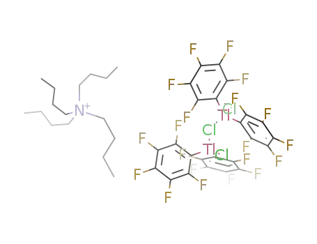 {(n-C4H9)4N}-chloro-bis{chlorobis(pentafluorophenyl)}dithalliate(III)