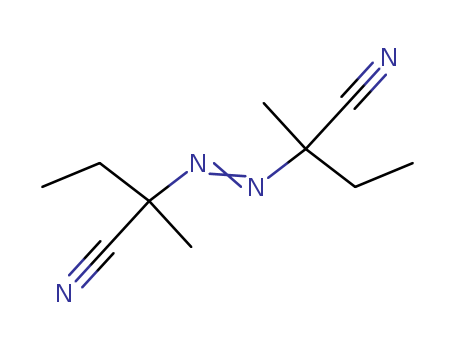 13472-08-7,2,2'-Azodi(2-methylbutyronitrile),Butanenitrile,2,2'-azobis[2-methyl- (9CI);Butyronitrile, 2,2'-azobis[2-methyl- (6CI,8CI);2,2'-Azobis[a-methylbutyronitrile];2,2'-Dimethyl-2,2'-azodibutyronitrile;AMBN;Azocatalyst M;Azostarter V 59;Perkadox AMBN;Perkadox AMBN-gr;V 59;Vazo 67;Wako V 59;