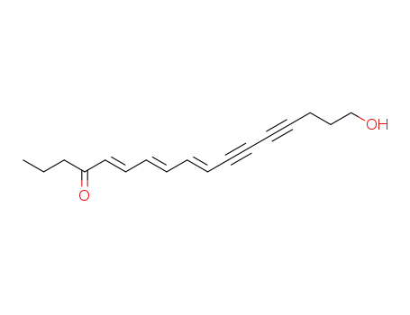 17-hydroxy-heptadeca-5t,7t,9t-triene-11,13-diyn-4-one
