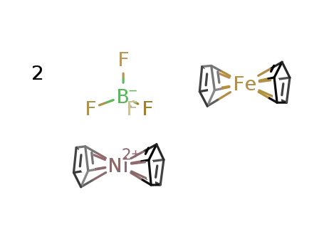 (C5H5)2Fe*(C5H5)2Ni(2+)*2BF4(1-) = {(C5H5)4FeNi}(BF4)2