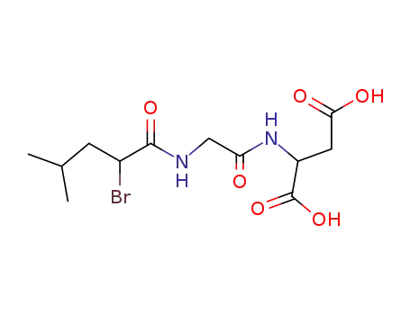 N-[N-(2-bromo-4-methyl-valeryl)-glycyl]-aspartic acid