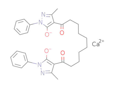 Ca(II) salt of 4,4'-sebacoyl-bis(1-phenyl-3-methyl-pyrazolone-5)