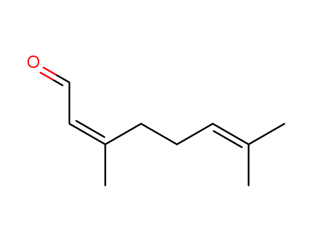 Molecular Structure of 106-26-3 (2,6-Octadienal,3,7-dimethyl-, (2Z)-)