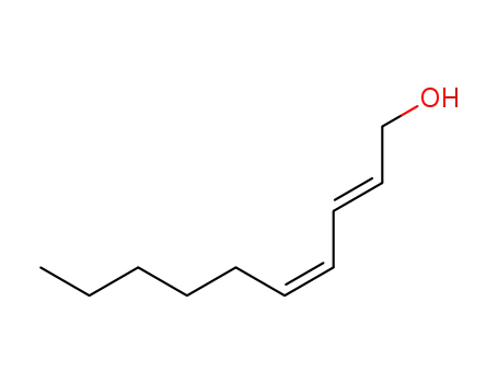 Molecular Structure of 16195-71-4 ((2E,4Z)-2,4-Decadien-1-ol)