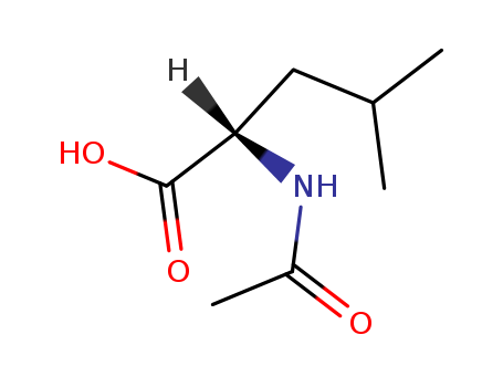 1188-21-2,N-Acetyl-L-leucine,Leucine,N-acetyl-, L- (8CI);(S)-2-Acetamido-4-methylpentanoic acid;Acetyl-L-leucine;Acetylleucine;N-Acetyl-L-(-)-leucine;