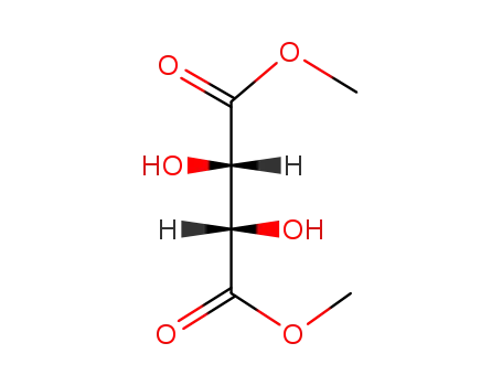 Molecular Structure of 13171-64-7 ((-)-Dimethyl D-tartrate)