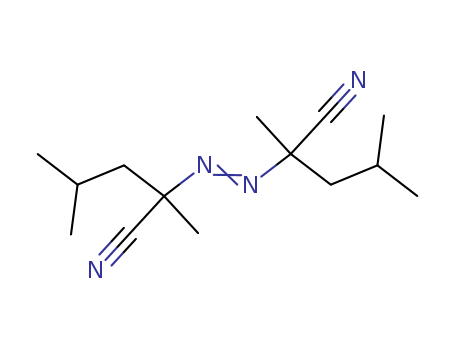 4419-11-8,2,2'-Azobis(2,4-dimethyl)valeronitrile,Pentanenitrile,2,2'-azobis[2,4-dimethyl- (9CI);Valeronitrile, 2,2'-azobis[2,4-dimethyl-(6CI,7CI,8CI);2,2'-Azobis[2,4-dimethylpentanenitrile];2,2'-Azodi(2,4-dimethylvaleronitrile);ADVN;AMVN;V 65;V 65 (polymerization catalyst);V 65B;Vazo 52;a,a'-Azobis(dimethylvaleronitrile);a,a'-Azobis(a,g-dimethylvaleronitrile);a,a'-Azobis[2,4-dimethylvaleronitrile];